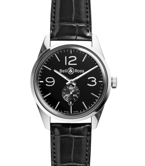 Bell & Ross Vintage Mens Watch Replica BRV 123 Officer Black